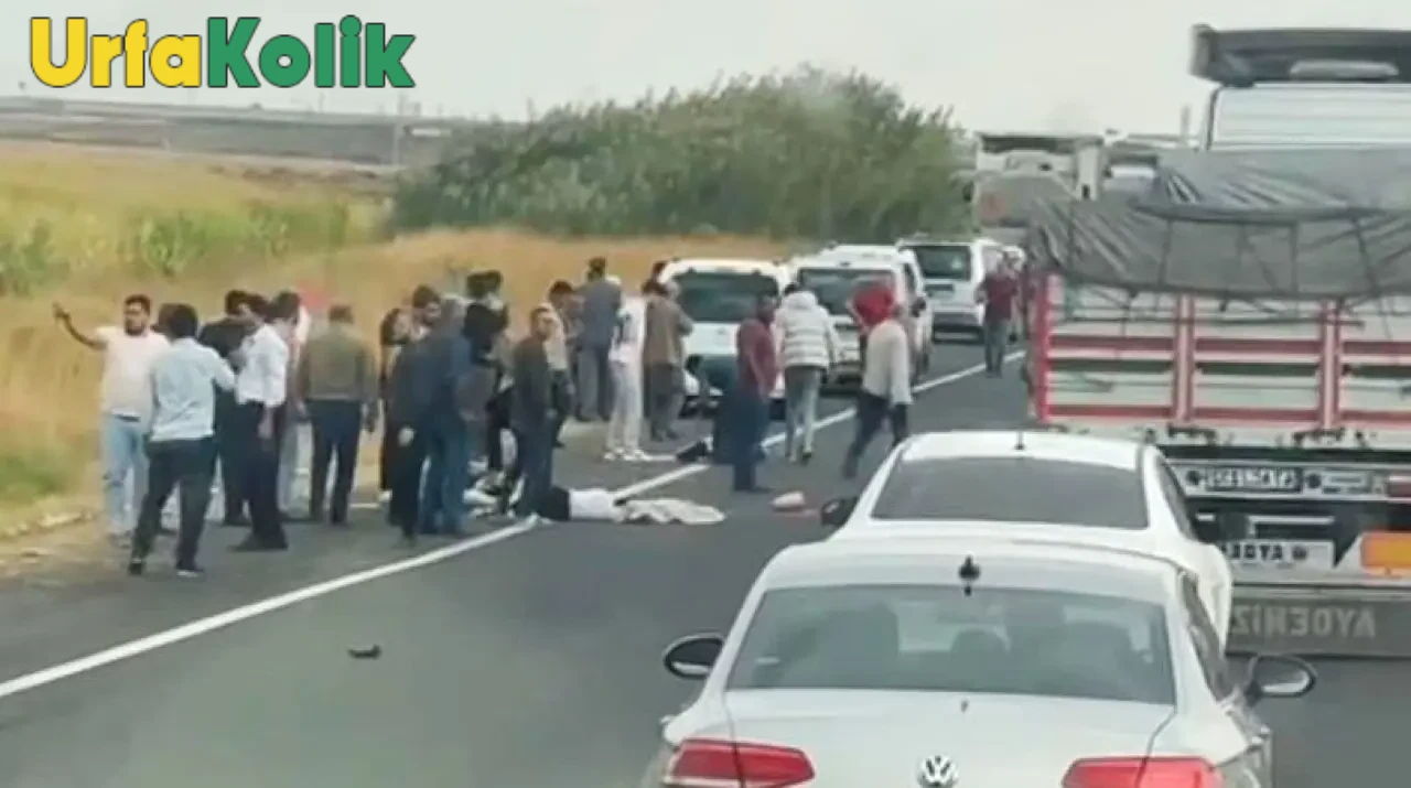 Şanlıurfa'da Köprüde Meydana Gelen Trafik Kazası Sonrası Yol Kapanma Nedeniyle Ulaşım Durdu