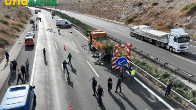 Gaziantep Şanlıurfa Otoyolunda Tek Taraflı Kaza: Bir Kişi Ağır Yaralı!